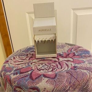 Aurielle 18k Gold & Silver Hoop Earrings